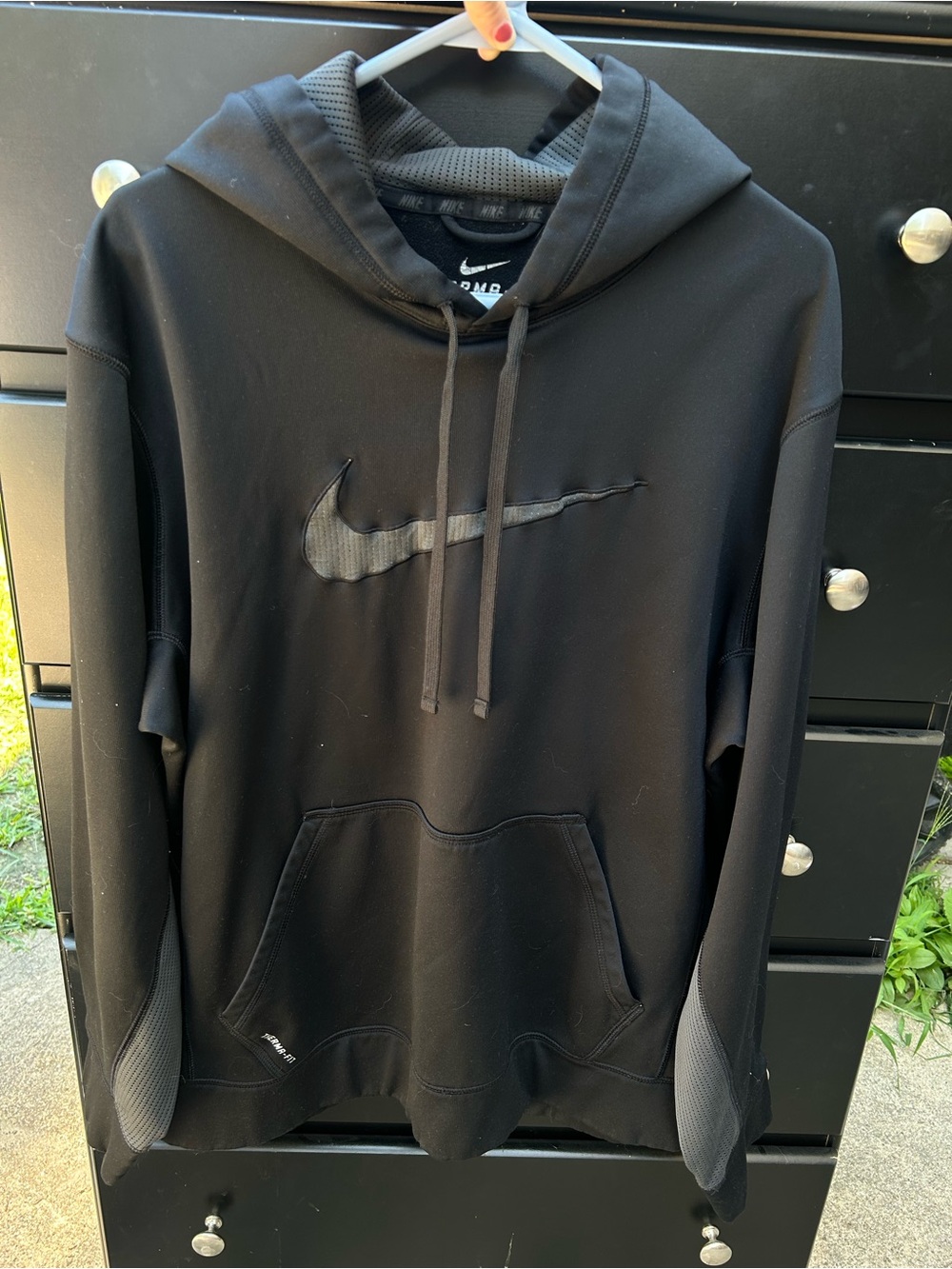 Nike Black Pullover Hoodie with Swoosh